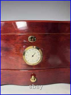 Cuban Crafters Cuban Elegance High-Gloss Rosewood Humidor 120 Cigars No Key