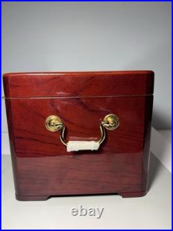 Cuban Crafters Cuban Elegance High-Gloss Rosewood Humidor 120 Cigars No Key