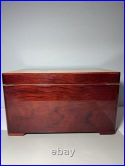 Cuban Crafters Cuban Elegance High-Gloss Rosewood Humidor 120 Cigars No Key