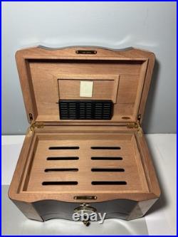 Cuban Crafters Cuban Elegance High-Gloss Rosewood Humidor 120 Cigars No Key