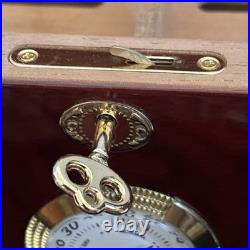 Cuban Crafters Cuban Elegance Rosewood Humidor 120 Cigar Lock Key Birdseye Gloss