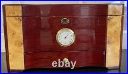 Cuban Crafters Hygrometer Humidifier Hand Made X Large Cigar Box 15x9x8