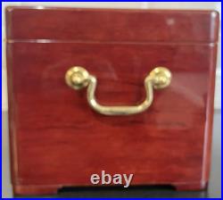 Cuban Crafters Hygrometer Humidifier Hand Made X Large Cigar Box 15x9x8