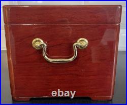 Cuban Crafters Hygrometer Humidifier Hand Made X Large Cigar Box 15x9x8