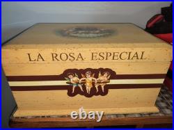 Custom Cigar Humidor (La Rosa Especial) Quality Made Beautiful Artwork