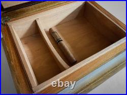 Custom-Made Mission Style Cigar Humidor Solid Oak and Cedar