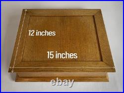 Custom-Made Mission Style Cigar Humidor Solid Oak and Cedar