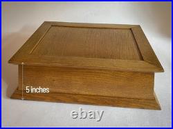 Custom-Made Mission Style Cigar Humidor Solid Oak and Cedar