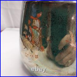 D. Cole Handpainted Ship Tobacco Humidor Crown Devon Fieldings England