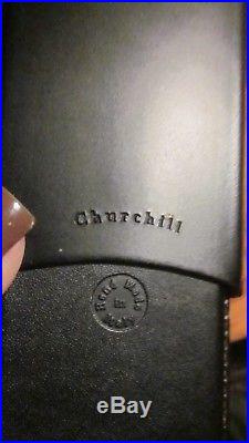 DUNHILL Burl Inlaid HUMIDOR Key, Cutters, New Churchill Leather Case & Extras
