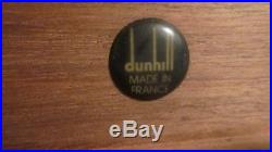 DUNHILL Burl Inlaid HUMIDOR Key, Cutters, New Churchill Leather Case & Extras