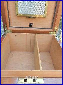 DUNHILL Wood Humidor Cigar Box 24cm x 12cm Made in Italy