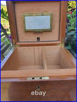 DUNHILL Wood Humidor Cigar Box 24cm x 12cm Made in Italy