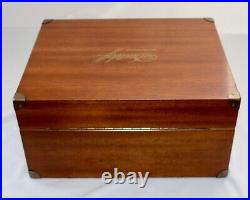 Davidoff Grande Réserve Humidor Cigar Box No 57. Mahogany. Campaign Handles. Exc