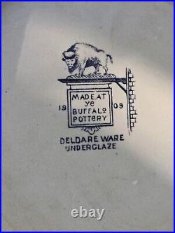 Deldare Ware Buffalo Pottery Humidor Round Version 1909