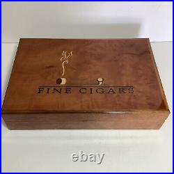 Diamond Crown Cigar Humidor Fine Cigars Wood Inlay