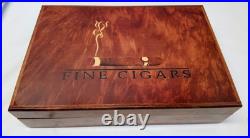 Diamond Crown Cigar Humidor Fine Cigars Wood Inlay