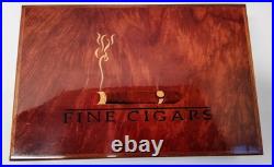 Diamond Crown Cigar Humidor Fine Cigars Wood Inlay