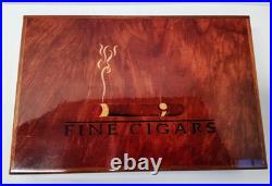 Diamond Crown Cigar Humidor Fine Cigars Wood Inlay