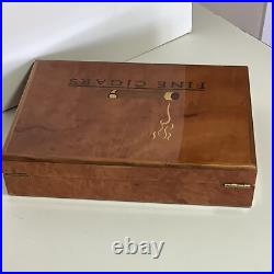 Diamond Crown Cigar Humidor Fine Cigars Wood Inlay