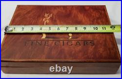 Diamond Crown Cigar Humidor Fine Cigars Wood Inlay