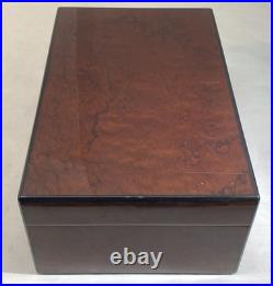 Diamond Crown Wooden Cigar Humidor 14x11x5 no key
