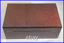 Diamond Crown Wooden Cigar Humidor 14x11x5 no key