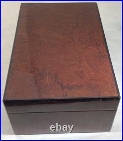Diamond Crown Wooden Cigar Humidor 14x11x5 no key