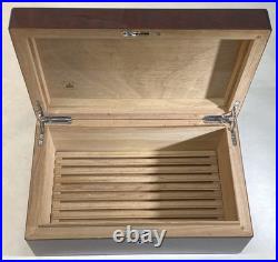 Diamond Crown Wooden Cigar Humidor 14x11x5 no key