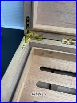 Don Salvatore 75 Count Mahogany Humidor Rosewood Finish Digital Minimeter Key