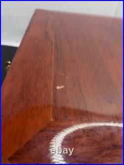 Don Salvatore 75 Count Mahogany Humidor Rosewood Finish Digital Minimeter Key