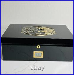 Drew Estate Year of the Rat Cigar Humidor, black & gently used