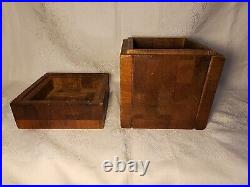 Dunhill 1960s/70s Modernist Heavy Teak Humidor British Crown Colony Hong Kong