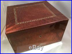 Dunhill Alfred Special Edition Maplewood Burl Lacquer Cigar Humidor Humidifier