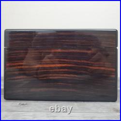 Dunhill France Macassar Ebony Inlay Lacquered Cigar Box Humidor NO KEY