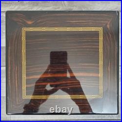 Dunhill France Macassar Ebony Inlay Lacquered Cigar Box Humidor NO KEY