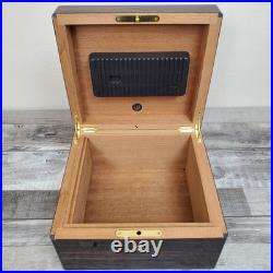 Dunhill France Macassar Ebony Inlay Lacquered Cigar Box Humidor NO KEY