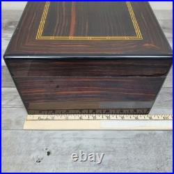 Dunhill France Macassar Ebony Inlay Lacquered Cigar Box Humidor NO KEY