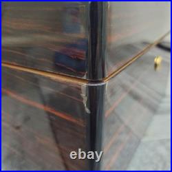 Dunhill France Macassar Ebony Inlay Lacquered Cigar Box Humidor NO KEY