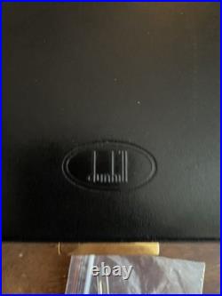Dunhill Locking Black Genuine Leather Travel Cigar Humidor Made in Spain Withkey