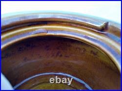 Dunhill Tobacco Jar Vintage Humidor brown Ceramic brass from England #1575 READ