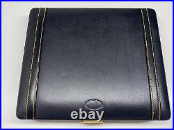 Dunhill london black genuine leather cigar travel humidor