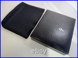 Dunhill london black leather travel cigar humidor beautiful