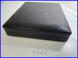 Dunhill london black leather travel cigar humidor beautiful