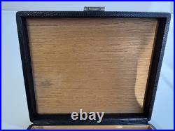 Dunhill london black leather travel cigar humidor beautiful