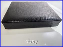 Dunhill london black leather travel cigar humidor beautiful