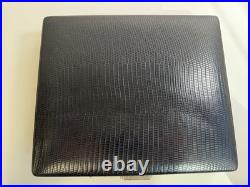 Dunhill london black leather travel cigar humidor beautiful