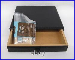 ELIE BLEU BLACK LEATHER TRAVEL CIGAR HUMIDOR Made in France BOVEDA HUMIDITY PACK