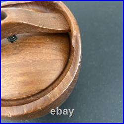 ESA Staved Teakwood Tobacco Storage Jar Humidor Denmark Mid Century Barrel Style ESA Staved Teakwood Tobacco Storage Jar Humidor Denmark Mid Century Barrel Style