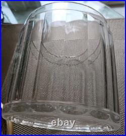 EUGENE VALLENS & CO's HUMIDOR CHOICE CIGARS 5 1/2tx5w Ribbed Glass Nickel Lid EUGENE VALLENS & CO's HUMIDOR CHOICE CIGARS 5 1/2tx5w Ribbed Glass Nickel Lid
